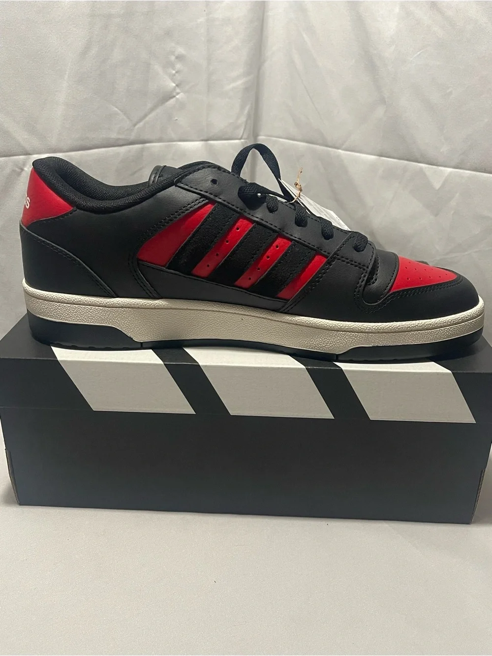 Adidas Break Start Black Red Basketball Shoes Men's 11.5 JR1440 New in Box